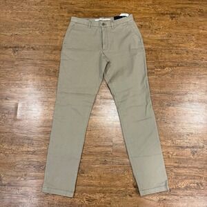 Banana Republic Beige Casual Athletic Fit Lived-In Chino Pants Men's 32x36 Tall